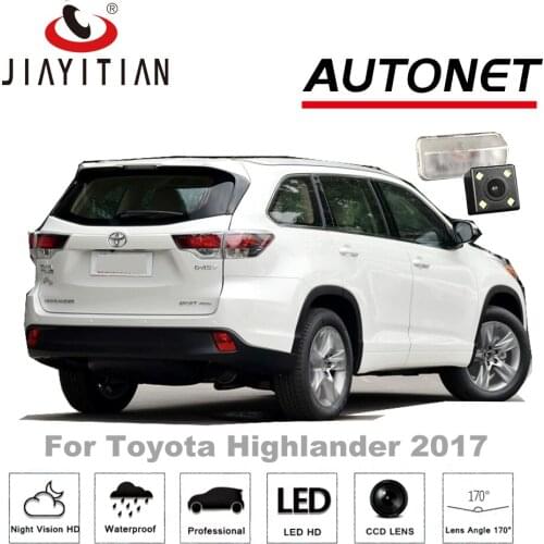 JiaYiTian rear view camera for toyota highlander Kluger XU50 2013~2018 CCD Night Vision Reverse camera License plate camera back