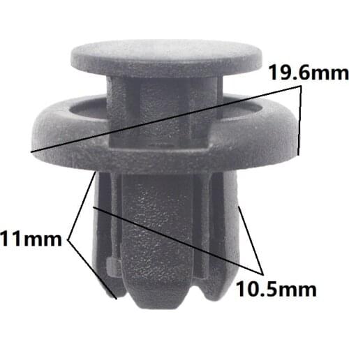 KALILI 20Pcs 10.5mm Bumper Fixding Clip Push in Fastener Retainer For Toyota