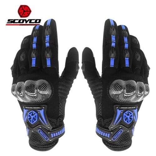 Summer Motorcycle Glove Protective Gears Armoured Knuckle Motorbike Motocross Racing Windproof Wearable Gloves