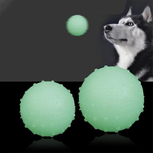 Dog Ball For Puppy Toys for Dogs Rubber Funny Cat Toys For Pet Puppies Dogs Glowing Bouncy Ball Toy For Pet Product