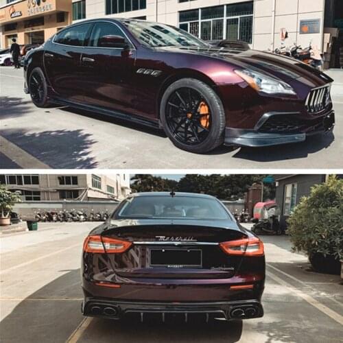 Suitable for New Maserati Presidents Modified Cmst Carbon Fiber Front Side Skirt Surrounded by Rear Lip Tail