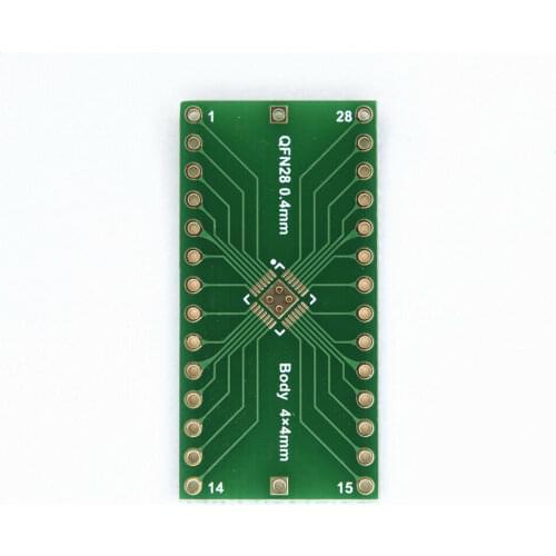 QFN28 to DIP28 pin Adapter IC socket test experiment board 5*5 4*4 PCB