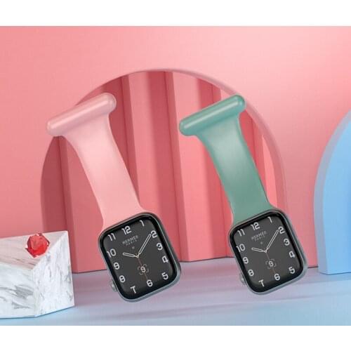 Brooch strap for Apple watch band 44mm 40mm 42mm 38mm iwatch apple watch 6/5/4/3/2/1/SE 42 44 mm silicone bracelet accessories