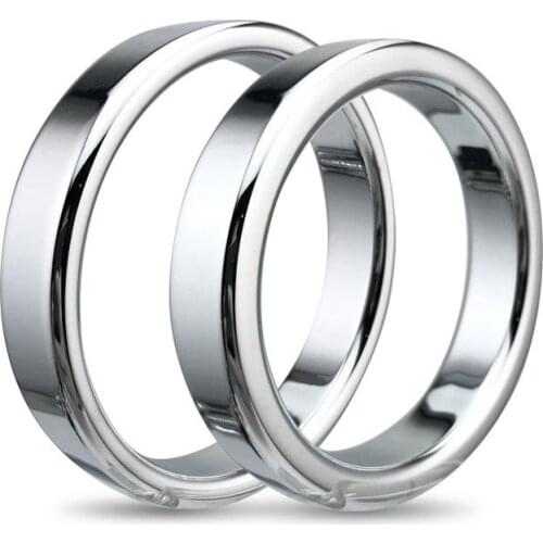 Sex Toys for Men 6size Metal Cock Ring Penis Ring Man Scrotum Bondage Lock Ring Sex Toys Smooth Men Chastity Cockring Gay Toy