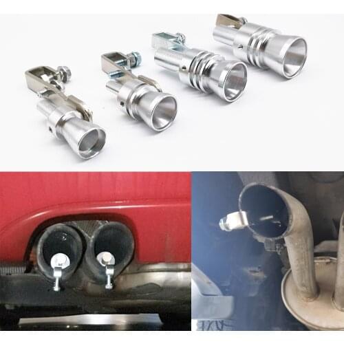 Universal Car Turbo Whistle Vehicle Exhaust Pipe Sound Simulator S-XL Muffler Blow Off Valve Refit Device