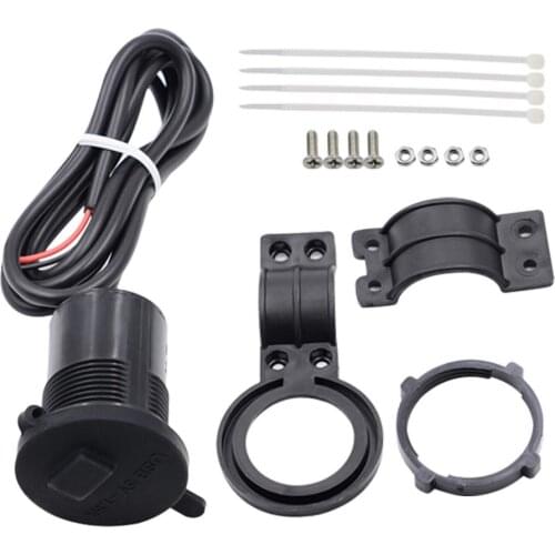 Motorcycle USB Power Adaptor Cigarette Lighter Durable Waterproof With Switch Outlet Socket Charger Motorbike Accessories 2021