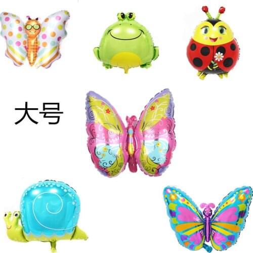 Balloons New Birthday Party Wedding Decoration Insect Series Balloons Bee Butterfly Frog Ladybug Aluminum Film Balloon