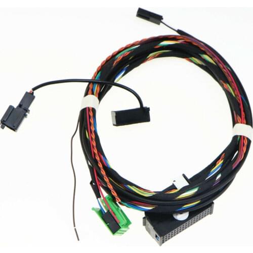 9W2 9W7 Bluetooth Plug Wiring Harness Cable with Microphone Kit for VW Passat B6 Golf MK5 6 RCD510 RNS510 1K8035730D 8X0035447A