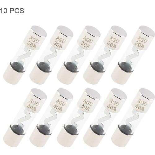 10pcs 30A 60A Car Audio Power Fuse Holder Amplifier Circuit Breaker Fuse Holder AGU Style Stereo Amplifier Refit Fuse Adapter