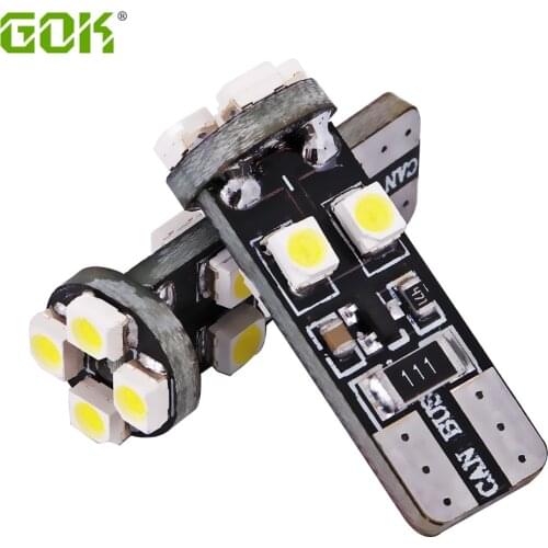 100pcs/lot Canbus T10 8Smd led canbus1210 3528 Led No Obc Error 194 168 W5w car led Interior Lights