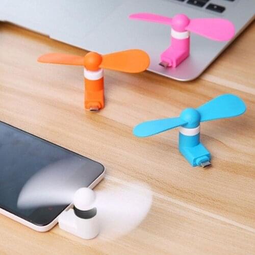 Mini Portable Micro USB Fan 2 in 1 Mini Cool Fan for Samsung HTC Android OTG phone For Xiaomi Huawei Andriod Phones Random Color