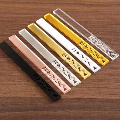 XY-acrylic Ice Cream Sticks Popsicle Crafts DIY Handmade Making Crafts Birthday Party Cake Decorations