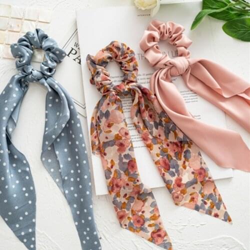 Kawaii Accessories Scrunchie Fashion Ponytail Holder Headband Hair Elastic Band Rubber Women Ozdoby Do Wlosow Decoration Tiara