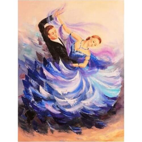 5D DIY Full Drill Diamond Painting Couple Dance Embroidery Graceful Photo Cross Stitch Rhinestone Mosaic Home Decor Gift GJ123