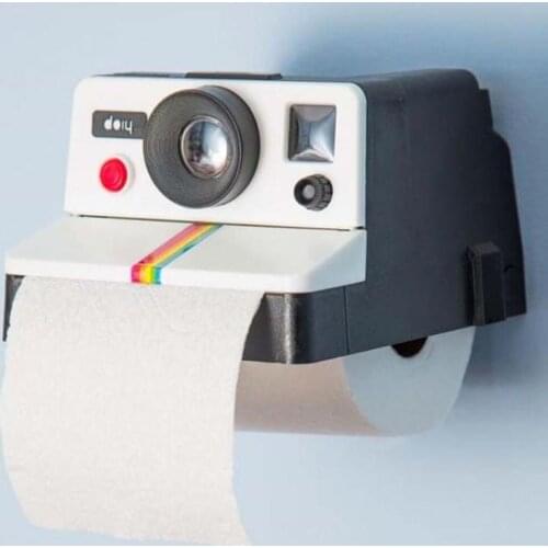 1 Piece Creative Retro Camera Shape Inspired Tissue Boxes Toilet Roll Paper Holder Box Bathroom Decor