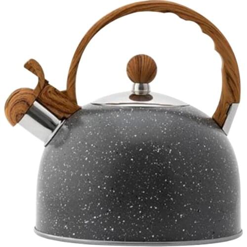 2.5L Whistling Kettle Stainless Steel Tea Kettle Food Grade Teapot For Gas Stoves Induction Cookers Coffee Tea Kettle