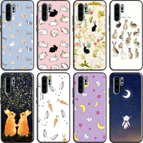 Rabbits Bunnies Case For Huawei Nova 5T P Smart 2019 2021 P20 P40 P30 Pro Mate 20 Lite Honor 8X 9X 8A 10i