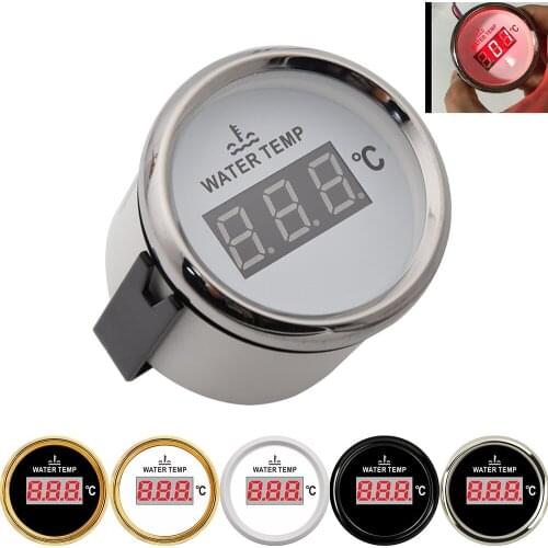 40-120 Celsius Water Temperature Gauge 52MM Car Digital Interior Racing Auto Turbo Boost Water Temp Gauge Meter Indicator