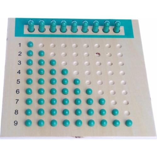 Montessori Mathematics Material Multiplication Bead Board Educational Toys Kid
