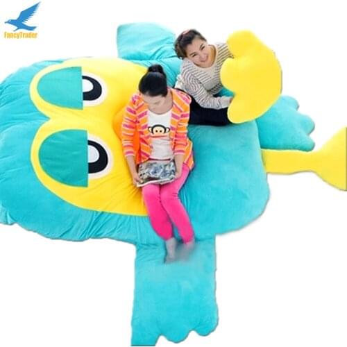 Fancytrader Giant Plush Soft Stuffed Owl Sofa Bed Beanba Sleeping Bed Mattress 2 Colors, Nice Gift FT90901