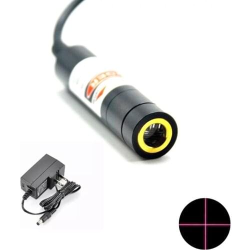 Focusable 650nm 10mw Red Cross Laser Locator Module with 5V 1A US/EU Adapter