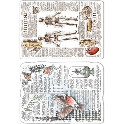 Background human stamp Clear Stamps for Scrapbooking Transparent Silicone Rubber DIY Photo Album Decor 0801