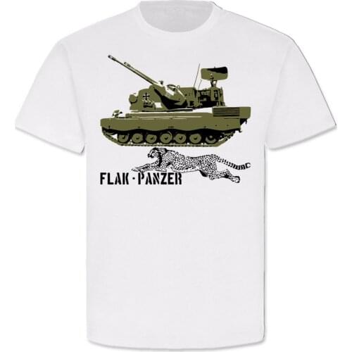 Bundeswehr Flugabwehrkanonenpanzer Federal Army Cheetah Flak Panzer T-Shirt. Summer Cotton O-Neck Short Sleeve Mens T Shirt New