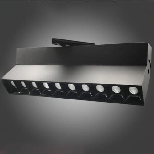 2X10W Surface mounted track rail lamp modern Nordic style CREE 20W Living Room Sofa backgroound wall LED rail spotlight