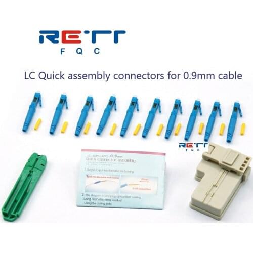LC UPC Fiber Optic Fast Connectors Single Mode LC APC Fiber Optic Quick Connectors Mechanical Adapter for FTTH CATV Network