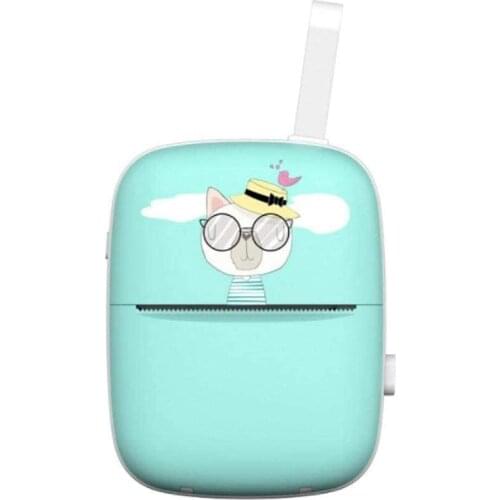 Mini Cartoon Thermal Printer Children Wrong Question Bluetooth Printer Suitable for Wrong Question Picture Printing