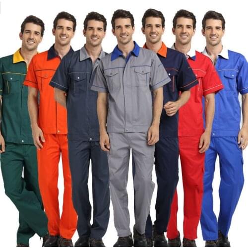 Mens/womens long-sleeved short-sleeved overalls, postal, car repair, workshop work, property, cleaning, electric welding, etc