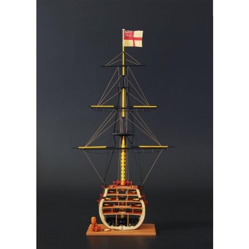 Sailboat model assembly kit HMS Victory cross section wooden model building kits