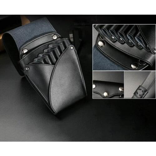 Classical Salon Pouch Barber Shear Tools Kit Waist Pack Holder Organiser