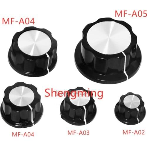 5PCS Potentiometer Knob Kit for Hole 6mm Dia MF-A01 MF-A02 MF-A03 MF-A04 MF-A05 Rotary Switch Knobs Caps