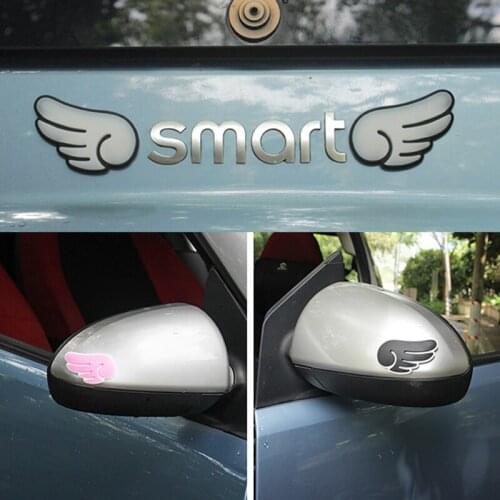 Car Body Door Mirror Sticker Anticollision Decals Exterior Decoration For Smar fortwo forfour 453 451 450 Universal Accessories