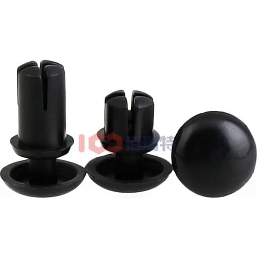 Nylon Rivet Black White Plastic Rivet R-shaped PC Plate Rivet Plastic Mother Rivet Plastic Expansion 100pcs
