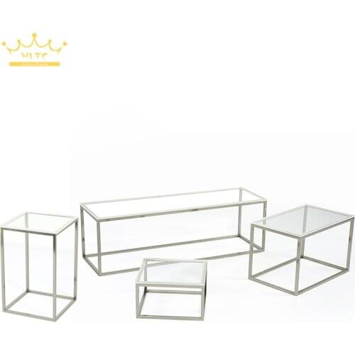 Newest Stainless Steel Jewelry Display Stand Showcase Acrylic Stand Jewellery Display Rack Holder