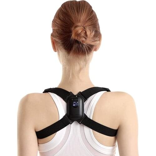 New Adjustable Intelligent Posture Corrector LED Display Smart Brace Support Belt Shoulder Training Belt Correction Spine Back