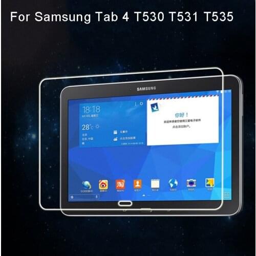 Anti shatter Tempered Glass film for Samsung Galaxy TAB 4 T530 T531 T535 10.1" Tablet Screen Protector film with retail package