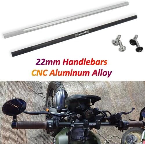 Motorcycle Handlebar 22mm for Renthal Straight Handle Bars CNC Aluminum Alloy Fits Z750 Z800 Z900 CB500X TNT 125 CB650R FZ1 R6