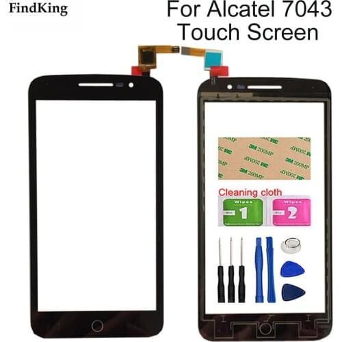Touch Screen For Alcatel One Touch Pop 2 OT7043 7043 7043Y 7043A 7043E 7043K Sensor Touch Panel Glass screen Digitizer Tools