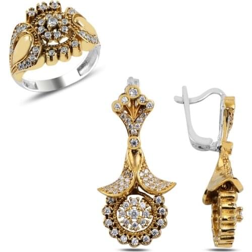 Silver 925 Sterling Zircon Cubic Zirconia Authentic Set