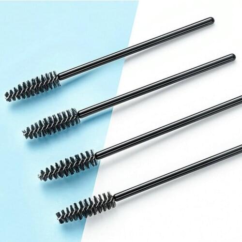 20pcs Eyelash Brush Spiral Professional Portable Elbow Eyebrow Makeup Tool Disposable Eyelash Brush Curvature Adjustable
