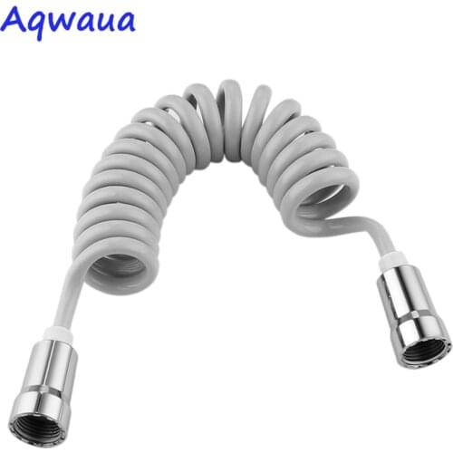 Aqwaua PVC Bidet Hose Grey Flexible Shower Hose 2m Telephone Line Hose for Toilet Bidet Sprayer Accessories for Bathroom