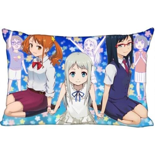 ShunQian ANOHANA Pillowcase 45x35cm(One Side) Decorative Rectangle Zipper 3D Print Pillowcase Satin Fabric Pillow Cover