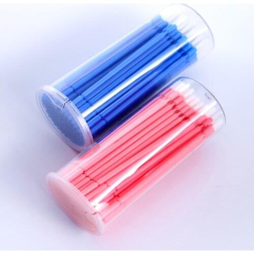 Dental Disposable Micro Brush Dupont Bristle Teeth Whitening Flexible Head Dentist Product With Box Red Blue