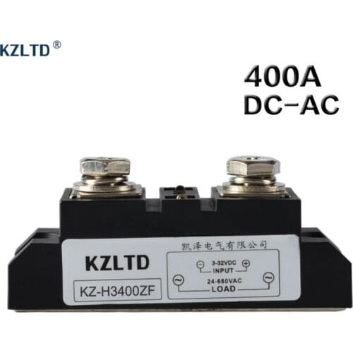 High Voltage Solid State Relay 400A 3-32V DC to 24-680V AC Output Solid State Relay Module Warranty for Two Years KZ-H3400ZF
