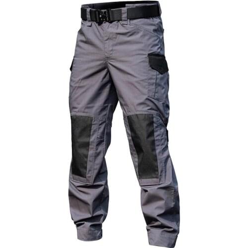 Outdoor Military Straight Leg Tactical Trousers Water Repellent Overalls City Commuter Training Mens Cargo Pants