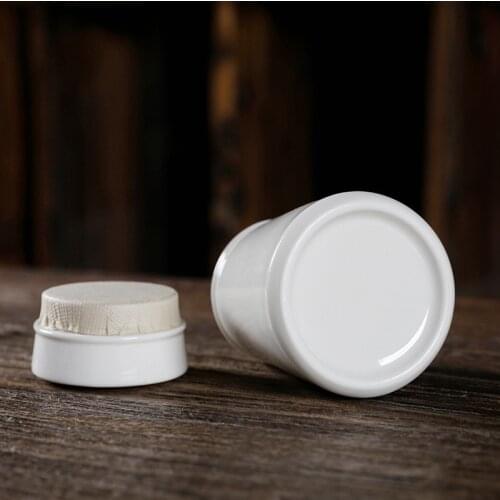 Tea Containers Sealed Lycium Jar Ware of The Late-Ming and Dynasties Storage Tank Tea Jar Tea Box Ceramic Jar Tea Bucket