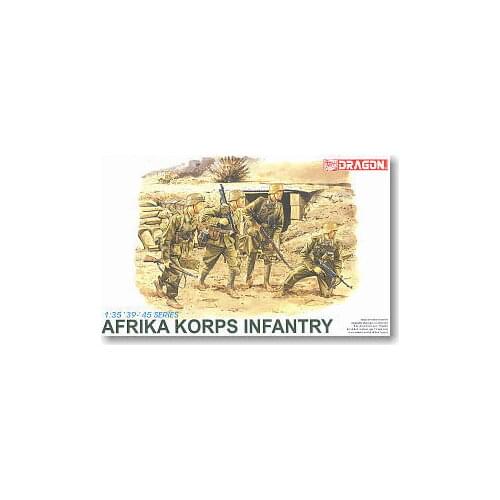 1/35 scale model Dragon 6138 German African Army infantry